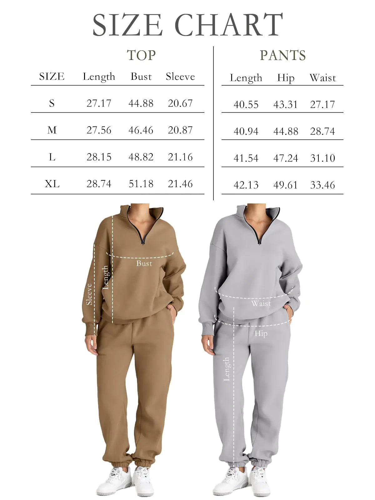 AUTOMET Womens 2 Piece Outfits Long Sleeve Sweatsuits Sets Half Zip Sweatshirts with Joggers Sweatpants Xmasgreen Large