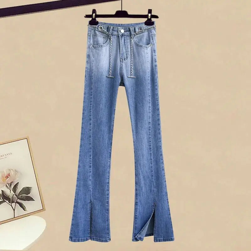 Women's Sexy Off-Shoulder Denim Pants