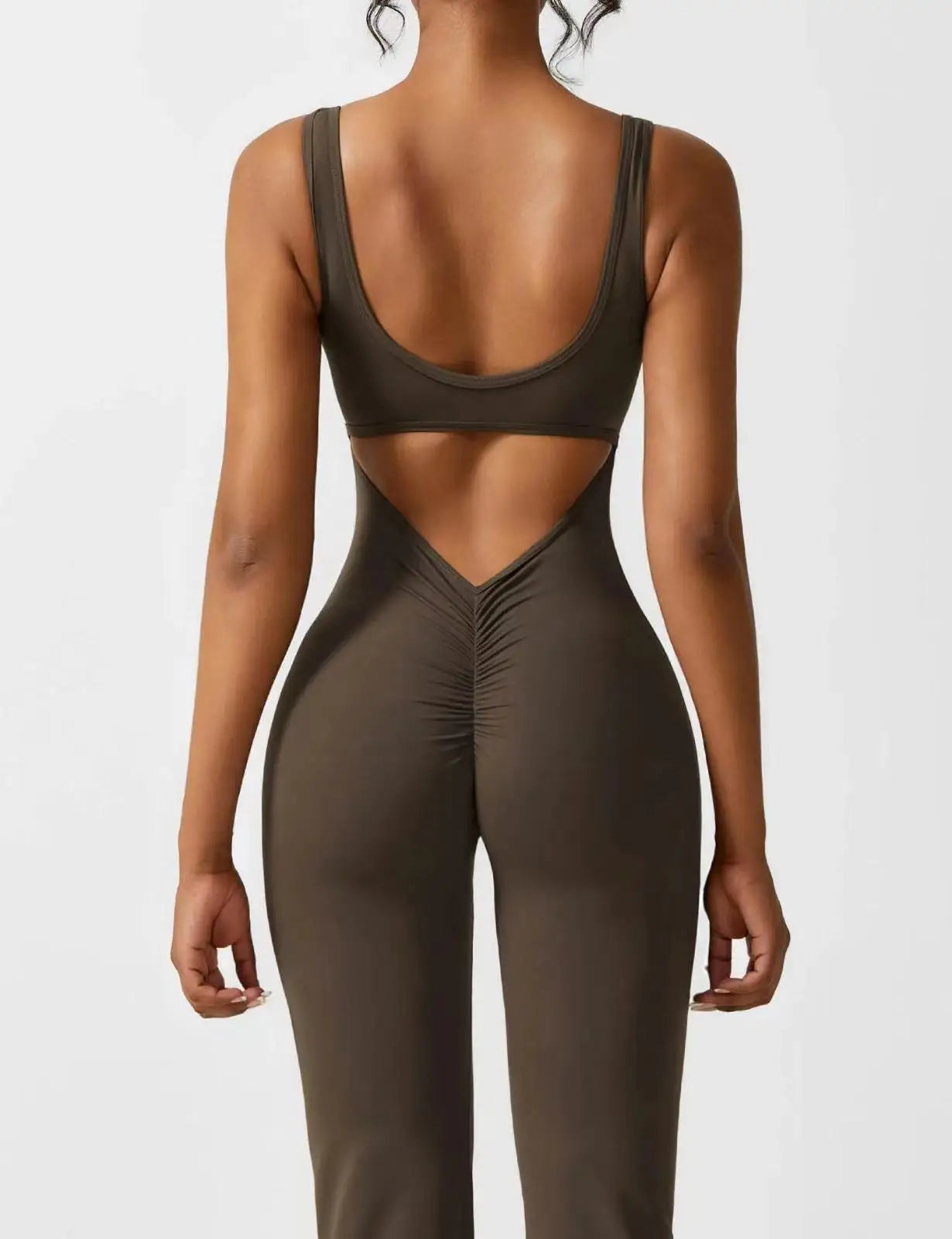 Women's Sports Style Hollow Back Bodysuit Yoga Jumpsuit