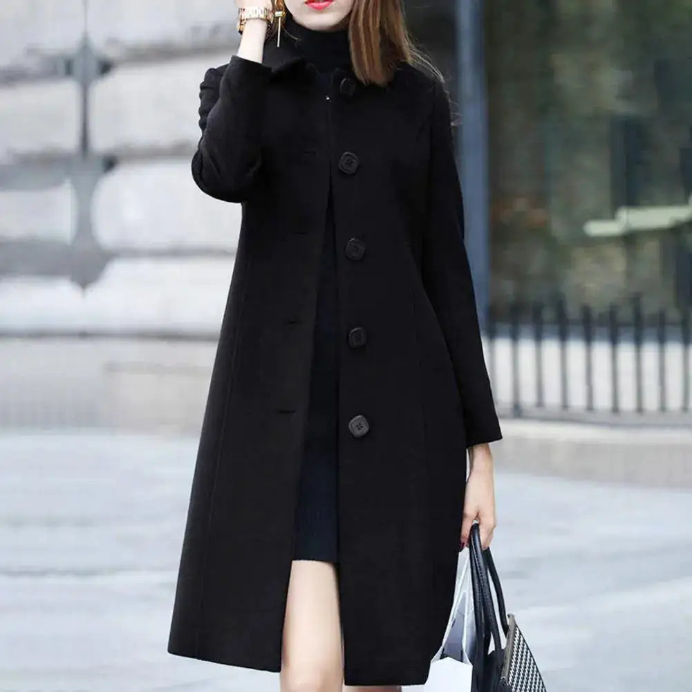 Mid Length Elegant Warm Winter Coat