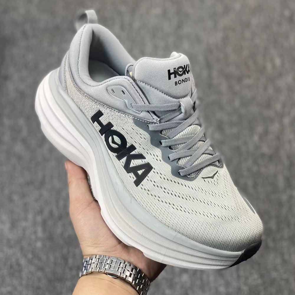 Hoka One One Sport Running Shoes Bondi 8 Breathable Road Runs Shoes Men Sport Shoes Lifestyle Outdoor Sneaker Women