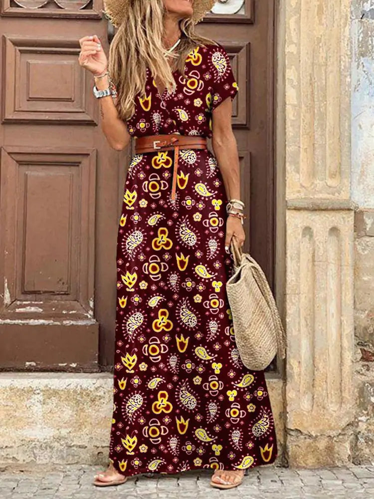 Vestido Casual Estampado Floral