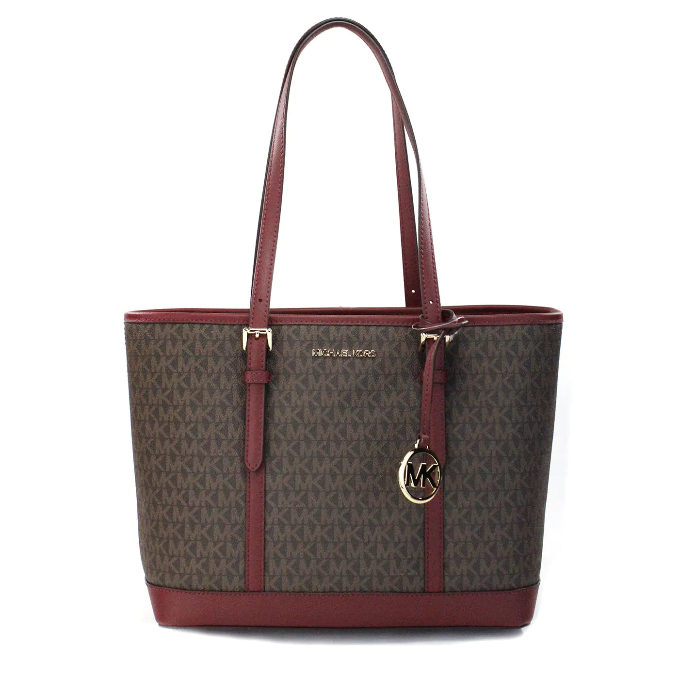 Michael Kors Jet Set Dark Cherry Shoulder Tote