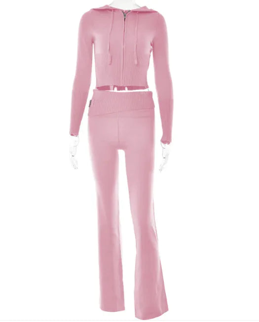 ChicComfort High-Waist Hoodie & Pants Set